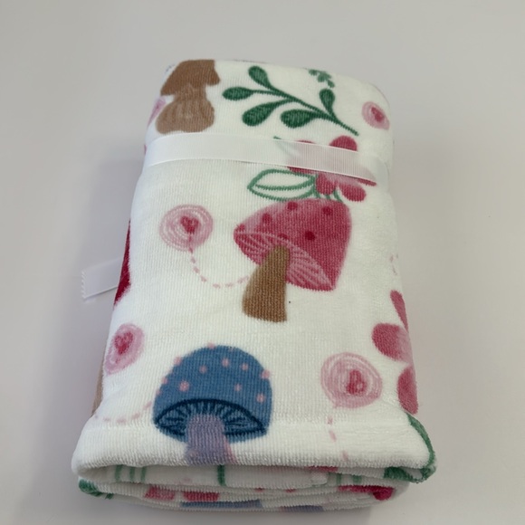 9pc CARO HOME Mushroom Print 100% Cotton Bath Towel Set - Multi - Picture 4 of 9